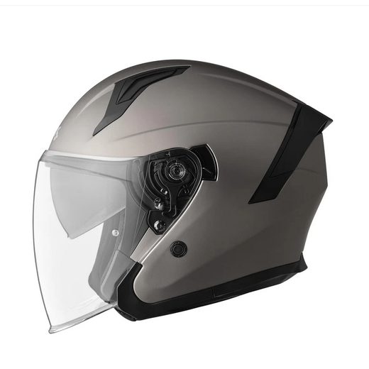 JET VECTUS OTVORENÁ PRILBA GMS MATNÁ TITÁNOVÁ