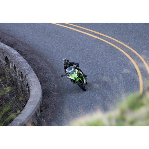 KAWASAKI NINJA 500 SE LIME GREEN / EBONY / PEARL BLIZZARD WHITE 2025