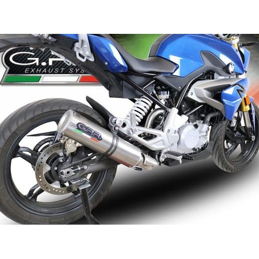 VÝFUK KOMPLETNÝ GPR M3 E5.BM.CAT.93.M3.TN BRUSHED TITANIUM PRE BMW G 310 R 2022-2024