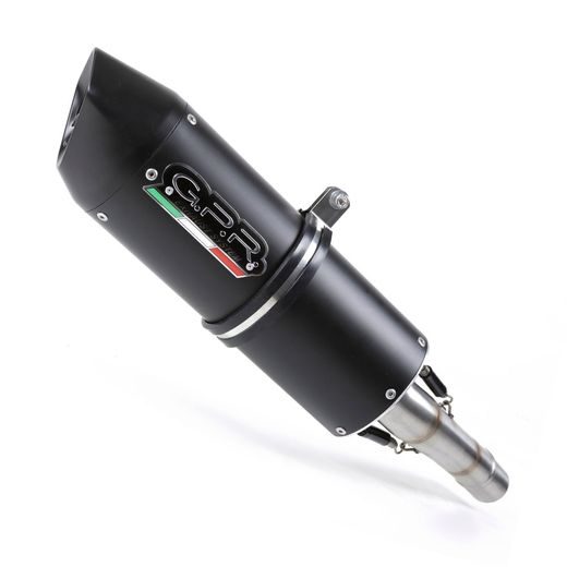 SLIP-ON EXHAUST GPR FURORE H.85.FUNE MATTE BLACK INCLUDING REMOVABLE DB KILLER AND LINK PIPE