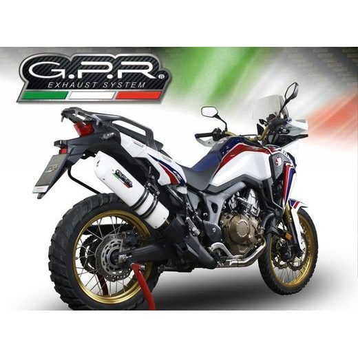 KONCOVKA VÝFUKU SLIP-ON GPR ALBUS H.226.ALB WHITE GLOSSY PRE HONDA CRF 1000 L AFRICA TWIN 2015-2017