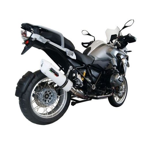 KONCOVKA VÝFUKU SLIP-ON GPR ALBUS BMW.66.ALB WHITE GLOSSY PRE BMW R 1200 GS ADVENTURE 2013-2016