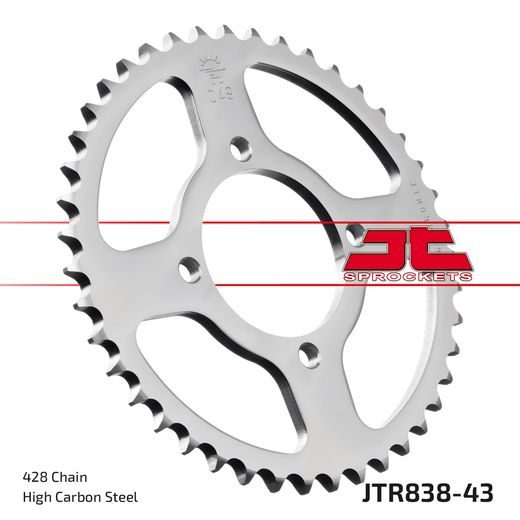 REŤAZOVÁ SADA D.I.D CHAIN - STRIEBORNÝ CHAIN 428 VX, X-RING (X, NX, QX, XS), CHK FRONT SPROCKET JT, CHK REAR SPROCKET JT PRE YAMAHA YBR 125 2008-2015