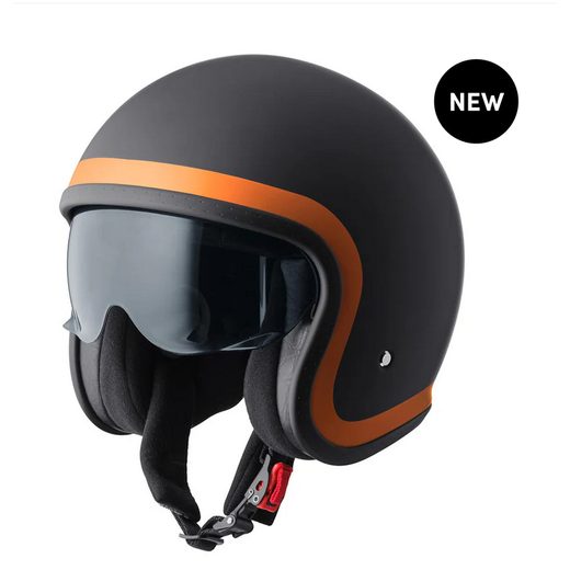 RIDE OTVORENÁ PRILBA GMS ČIERNO-ORANŽOVÁ