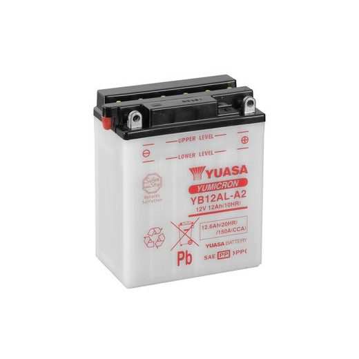 YUMICRON BATTERY WITH ACID YUASA YB12AL-A2