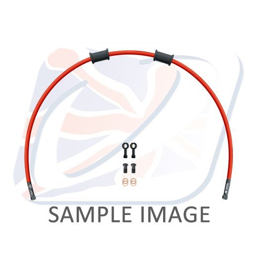 HADICA ZADNEJ BRZDY VENHILL POWERHOSEPLUS HON-4015RB-RD (1 HADICA V SADE) ČERVENÉ HADICE, ČIERNE KONCOVKY
