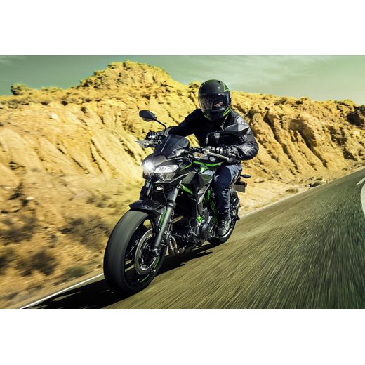 KAWASAKI Z650 METALLIC SPARK BLACK / GREEN 2025