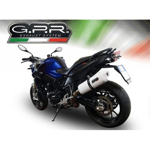 KONCOVKA VÝFUKU SLIP-ON GPR ALBUS BMW.37.ALB WHITE GLOSSY PRE BMW F 800 R 2009-2014