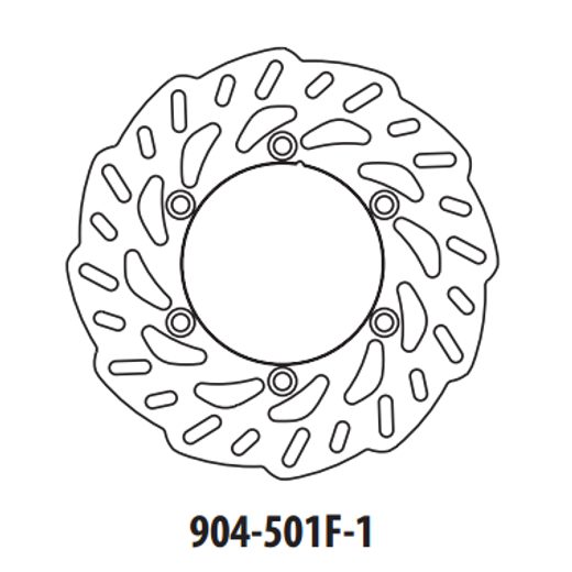 BRZDOVÝ KOTÚČ GOLDFREN 904-501F-1 PREDNÉ 260 MM