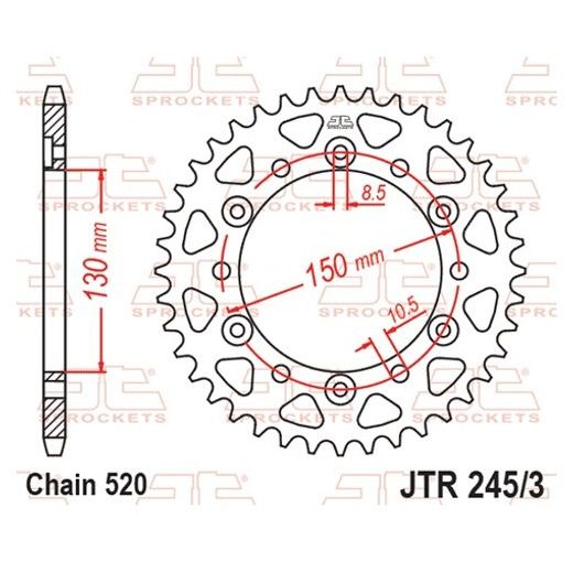 REŤAZOVÁ SADA EK - STRIEBORNÝ CHAIN 520 SRX, X-RING (X, NX, QX, XS), CHK FRONT SPROCKET JT CHK RUBBER CUSHIONED, CHK REAR SPROCKET JT PRE HONDA NX 650 DOMINATOR 1991-1994