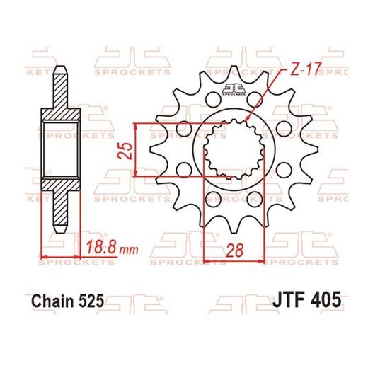 REŤAZOVÁ SADA EK - STRIEBORNÝ CHAIN 525 SRX, X-RING (X, NX, QX, XS), CHK FRONT SPROCKET JT CHK RUBBER CUSHIONED, CHK REAR SPROCKET JT PRE BMW F 800 R 2019-2020