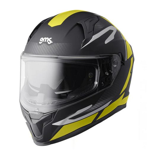 VELOX INTEGRÁLNA PRILBA GMS GRAPHIC MATNÁ ČIERNO-ŽLTÁ