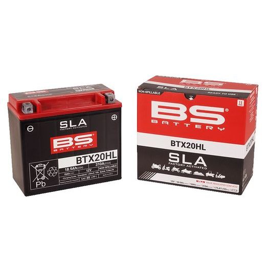V TOVÁRNI AKTIVOVANÝ AKUMULÁTOR BS-BATTERY BTX20HL (FA) (YTX20HL (FA)) SLA