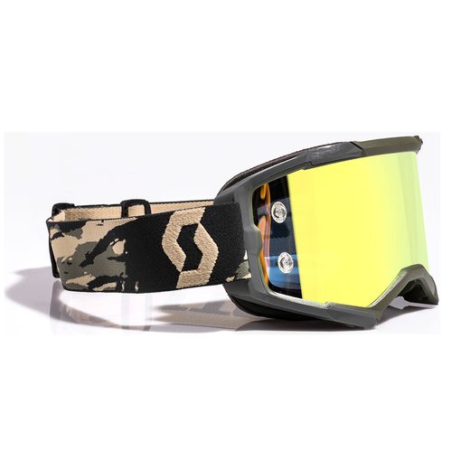 OKULIARE SCOTT FURY CAMO KAKI, ZKRADLOVÉ PLEXI ( YELLOW )