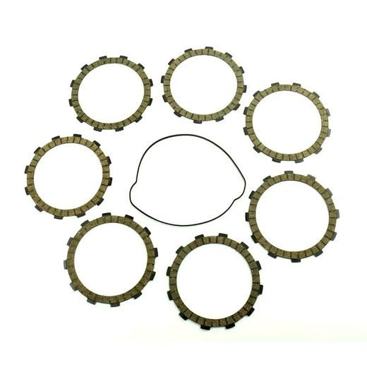 FRICTION PLATES KIT WITH CLUTCH COVER GASKET ATHENA P40230016