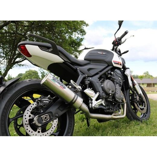 VÝFUK KOMPLETNÝ GPR M3 E5.T.95.CAT.M3.TN BRUSHED TITANIUM PRE TRIUMPH TRIDENT 660 2021-2024