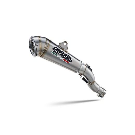 KONCOVKA VÝFUKU SLIP-ON GPR POWERCONE EVO E5.K.174.PCEV BRUSHED STAINLESS STEEL PRE KAWASAKI NINJA 400 2023-2025