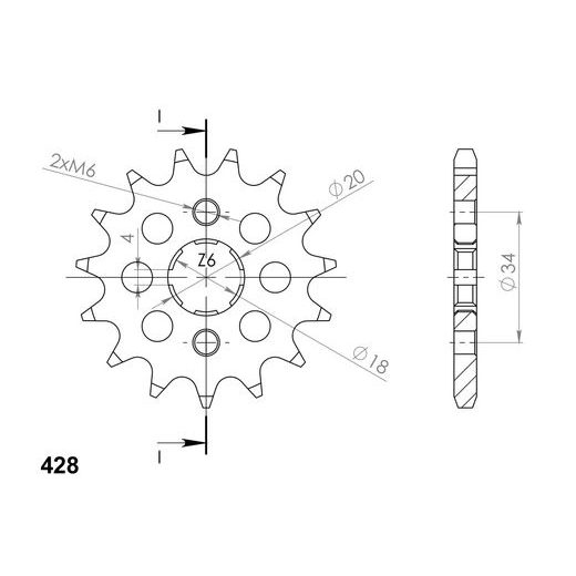 REŤAZOVÁ SADA D.I.D CHAIN - STRIEBORNÝ CHAIN 428 VX, X-RING (X, NX, QX, XS), CHK FRONT SPROCKET SUPERSPROX, CHK REAR SPROCKET JT PRE DAELIM VT 125 EVOLUTION 1998-2002