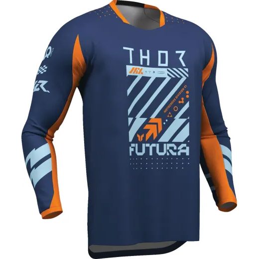 LAUNCHMODE RACEWEAR PÁNSKY MOTOCROSSOVÝ DRES THOR MODRO-ORANŽOVÝ