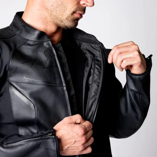 ACE.1 PÁNSKA KOŽENÁ BUNDA IXS ČIERNA