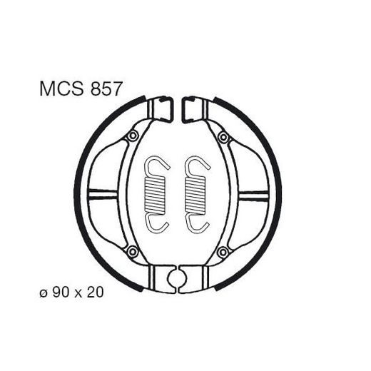 BRZDOVÉ ČEĽUSTE LUCAS MCS 857