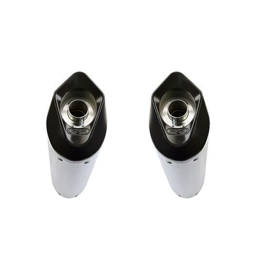 DVOJITÁ KONCOVKA VÝFUKU SLIP - ON GPR FURORE D.122.1.FUNE MATTE BLACK PRE DUCATI SUPERSPORT 900 1998-2002