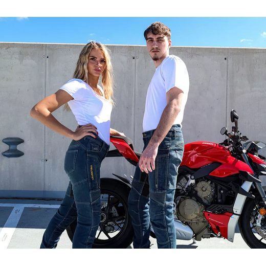 TRILOBITE PARADO DOUBLELAYER 25607 REGULAR FIT PÁNSKE DŽÍNSY MODRÉ