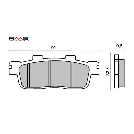 BRZDOVÉ OBLOŽENIE RMS 225102760 ORGANICKÉ