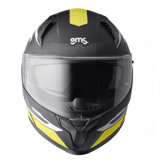 VELOX INTEGRÁLNA PRILBA GMS GRAPHIC MATNÁ ČIERNO-ŽLTÁ