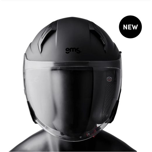 JET VECTUS OTVORENÁ PRILBA GMS MATNÁ ČIERNA