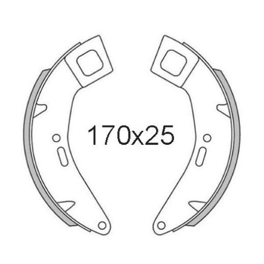 BRZDOVÉ ČEĽUSTE RMS 225120511 ZADNÁ