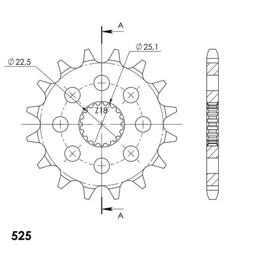 REŤAZOVÁ SADA D.I.D CHAIN - ZLATÝ CHAIN 525 ZVM-X, X-RING (X, NX, QX, XS), CHK FRONT SPROCKET SUPERSPROX, CHK REAR SPROCKET SUPERSPROX PRE TRIUMPH SPEED TRIPLE 1200 RS 2021-2026