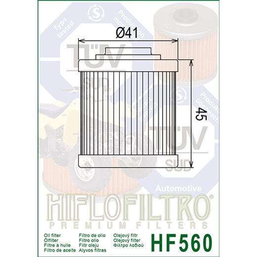 OLEJOVÝ FILTER HIFLOFILTRO HF560