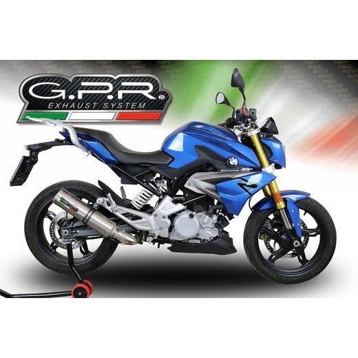 VÝFUK KOMPLETNÝ GPR M3 E5.BM.CAT.93.M3.TN BRUSHED TITANIUM PRE BMW G 310 R 2022-2024