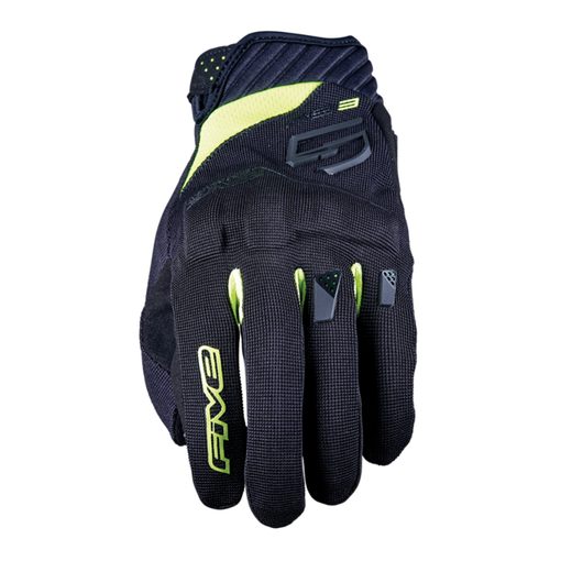 RS3 EVO PÁNSKE RUKAVICE FIVE BLACK/FLUO YELLOW