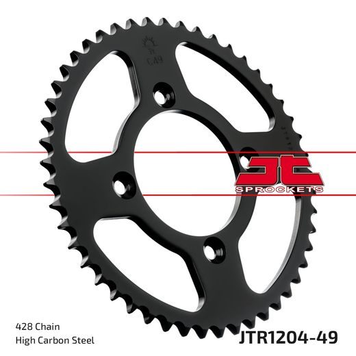 REŤAZOVÁ SADA EK - STRIEBORNÝ CHAIN 428 SRO, O-KRÚŽOK, CHK FRONT SPROCKET JT, CHK REAR SPROCKET JT PRE HONDA CRF 125 F 2015-2025