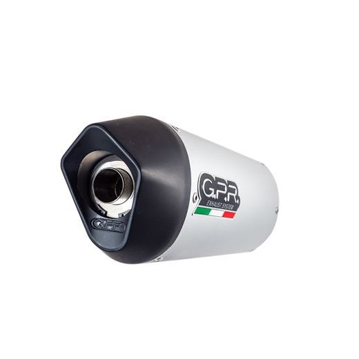 UNIVERSAL RACING SILENCER GPR FURORE TUNING.RACE.5 STRIEBORNÁ WITHOUT LINK PIPE