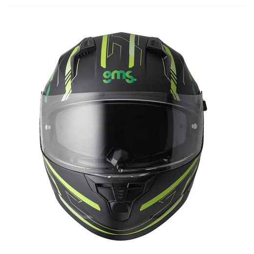 HEXAGO INTEGRÁLNA PRILBA GMS GRAPHIC MATNÁ ZELENÁ