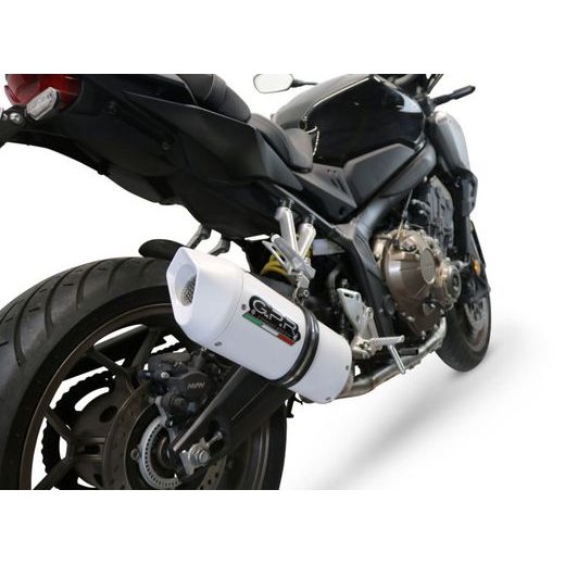 VÝFUK KOMPLETNÝ GPR ALBUS CO.H.249.ALB WHITE GLOSSY PRE HONDA CB 650 F / FA 2014-2016