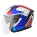 JET VECTUS OTVORENÁ PRILBA GMS MATNÁ MODRO-ČERVENÁ