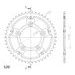 REŤAZOVÁ SADA D.I.D CHAIN - STRIEBORNÝ CHAIN 520 ZVM-X, X-RING (X, NX, QX, XS), CHK FRONT SPROCKET JT, CHK REAR SPROCKET SUPERSPROX STEALTH PRE DUCATI MONSTER PLUS 937 2021-2024
