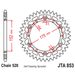 REŤAZOVÁ SADA EK - STRIEBORNÝ REŤAZ 520 DEX, X-KRÚŽOK, KOLIESKO JT, HLINÍKOVÁ ROZETA JT PRE YAMAHA YZ 125 1985