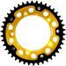 REŤAZOVÁ SADA EK - STRIEBORNÝ CHAIN 525 SRO, O-KRÚŽOK, CHK FRONT SPROCKET SUPERSPROX, CHK REAR SPROCKET SUPERSPROX STEALTH PRE TRIUMPH SPEED FOUR 600 2003-2004