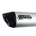 UNIVERSAL RACING SILENCER GPR FURORE TUNING.RACE.5 STRIEBORNÁ WITHOUT LINK PIPE