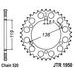 REŤAZOVÁ SADA EK - STRIEBORNÝ CHAIN 520 SRO, O-KRÚŽOK, CHK FRONT SPROCKET SUPERSPROX, CHK REAR SPROCKET JT PRE HUSABERG FC 350 1996
