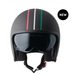 RIDE IN ITALY OTVORENÁ PRILBA GMS ČIERNA S PÁSIKMI
