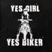YES GIRL YES BIKER TRIČKO DÁMSKE ČIERNE