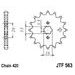 REŤAZOVÁ SADA D.I.D CHAIN - STRIEBORNÝ CHAIN 420 D, NON-SEALED, CHK FRONT SPROCKET JT, CHK REAR SPROCKET JT PRE YAMAHA YSR 50 1986-1992