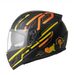 HEXAGO INTEGRÁLNA PRILBA GMS GRAPHIC MATNÁ ŽLTO-ORANŽOVÁ
