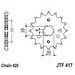 REŤAZOVÁ SADA EK - STRIEBORNÝ CHAIN 428 SRO, O-KRÚŽOK, CHK FRONT SPROCKET JT, CHK REAR SPROCKET JT PRE KAWASAKI KMX 125 1986-2003
